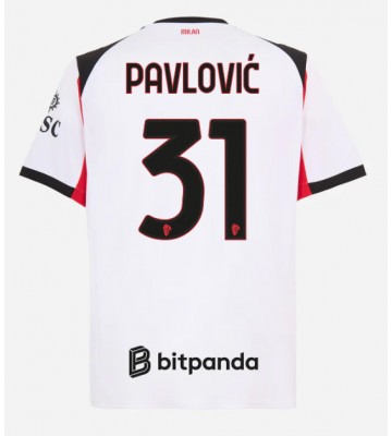 AC Milan Strahinja Pavlovic #31 Udebanetrøje 2025-26 Kortærmet